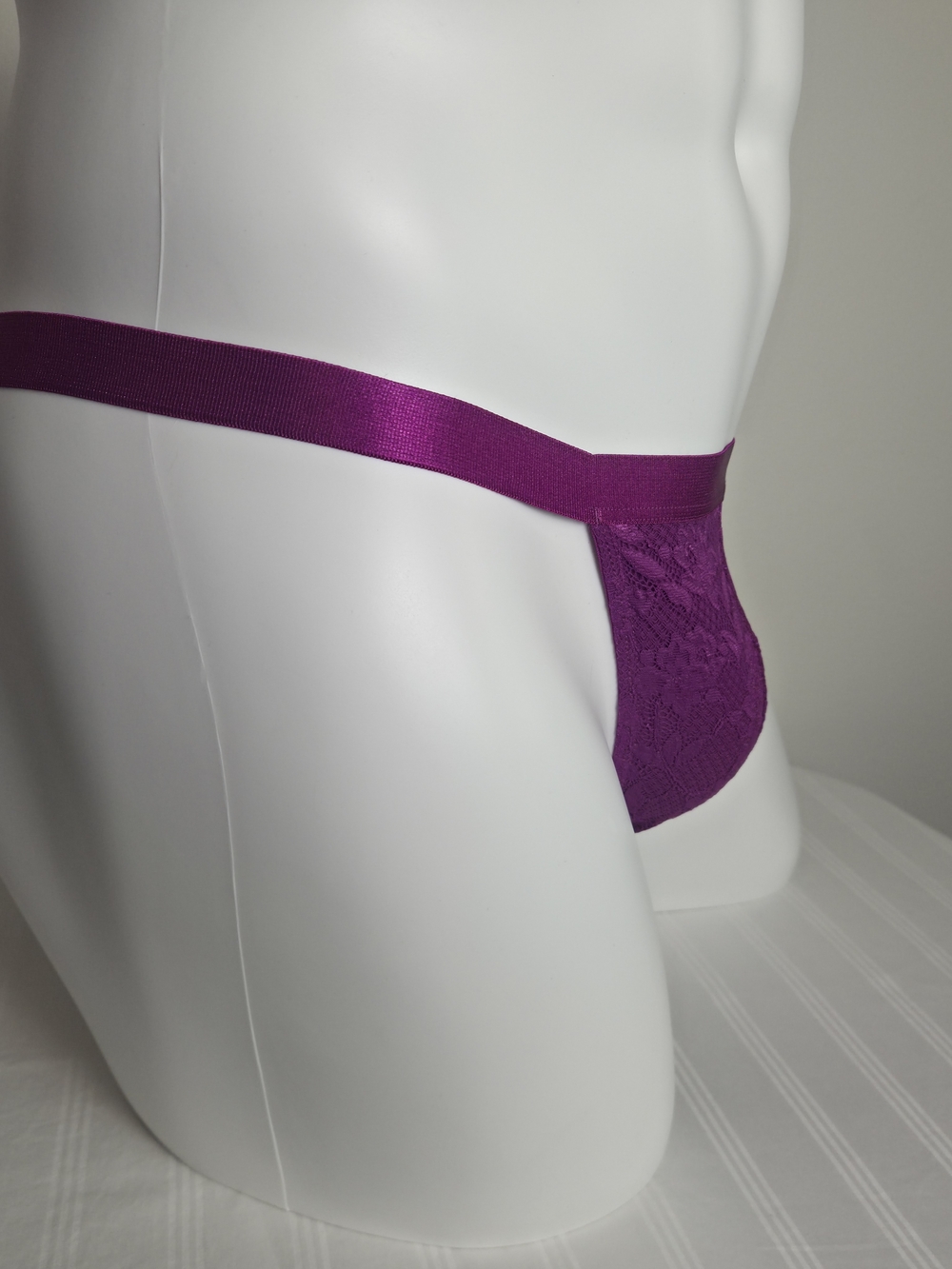 Cosabella Swiss Beet Lace Men's Italian Thong - Picture 5 of 8